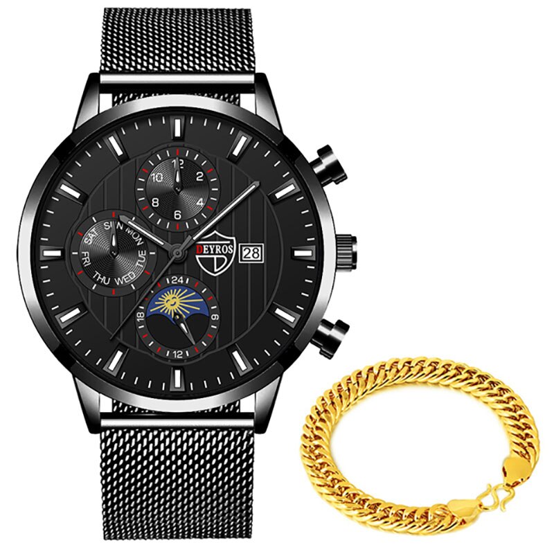 uhren herren Luxus Neue Herren Business Uhren Edelstahl Mesh Gürtel Quarz Armbanduhr Männer Sport Armband Casual Leucht Uhr Uhr